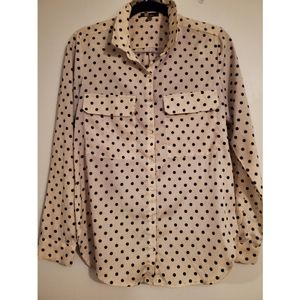 Oversized Polka Dot Blouse
